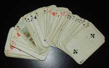 Baralho de cartas miniatura