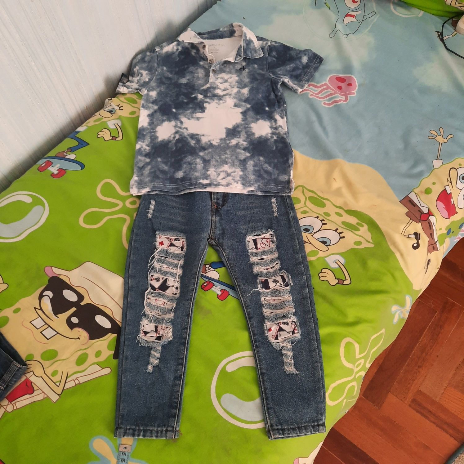 Джинсы, футболка, шорты 6 лет