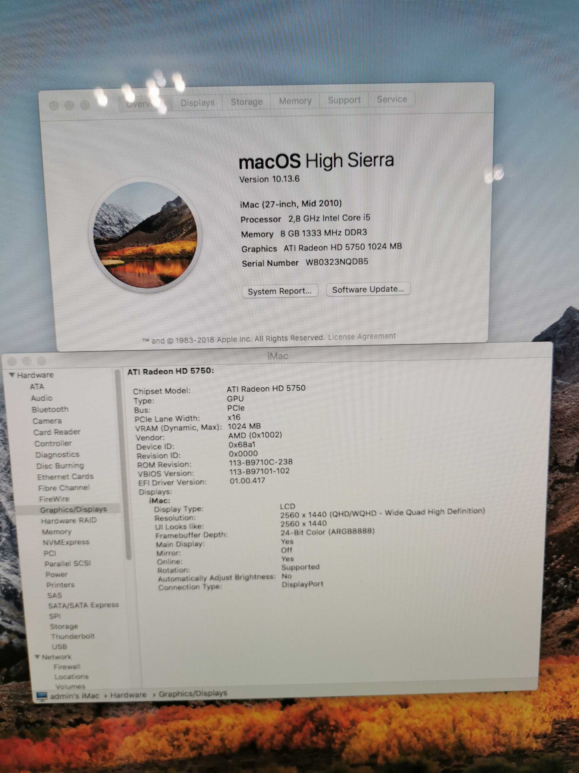 IMac 27 polegadas meados 2010