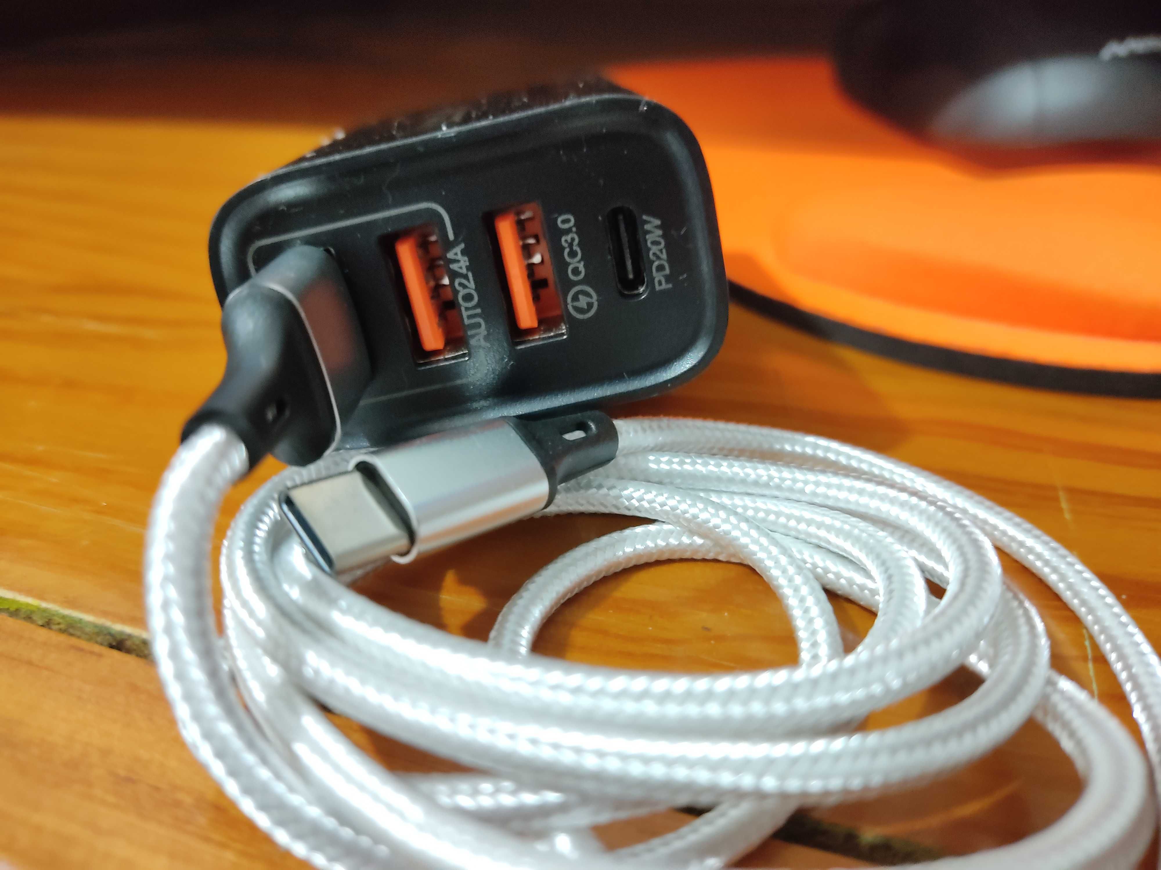 Carregador p/ telemóvel Quick Charge 3.0A Type C