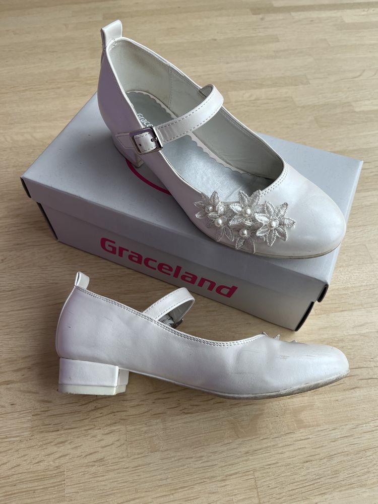 Buty komunijne białe Graceland 33