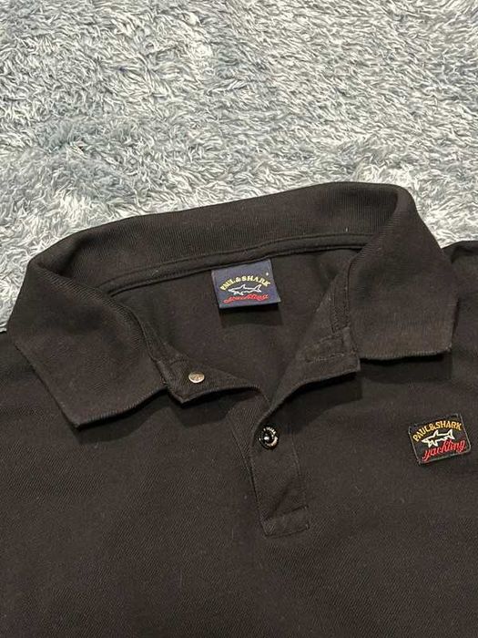 Paul & Shark czarna koszulka męska z długim rękawem