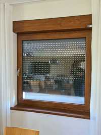 okno plastikowe z roletą nadstawną 1,50 x 1,45, 1,20 x 1,45
