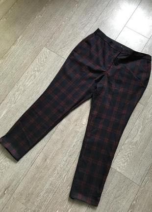Стильные Демисезонные брюки в клетку хл-ххл