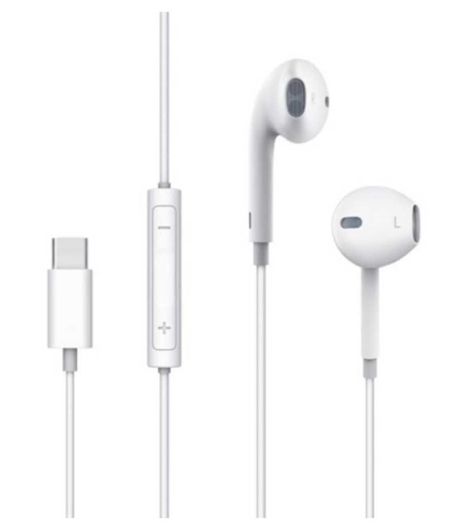 Auscultadores earphones USB-C novos