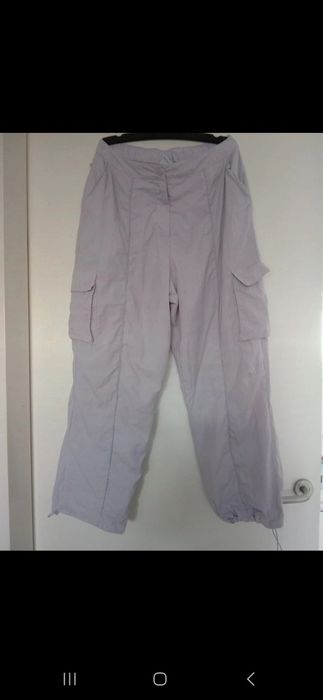 Adidas cargo dresy śliskie ortalion  regular premium essentials Nylon