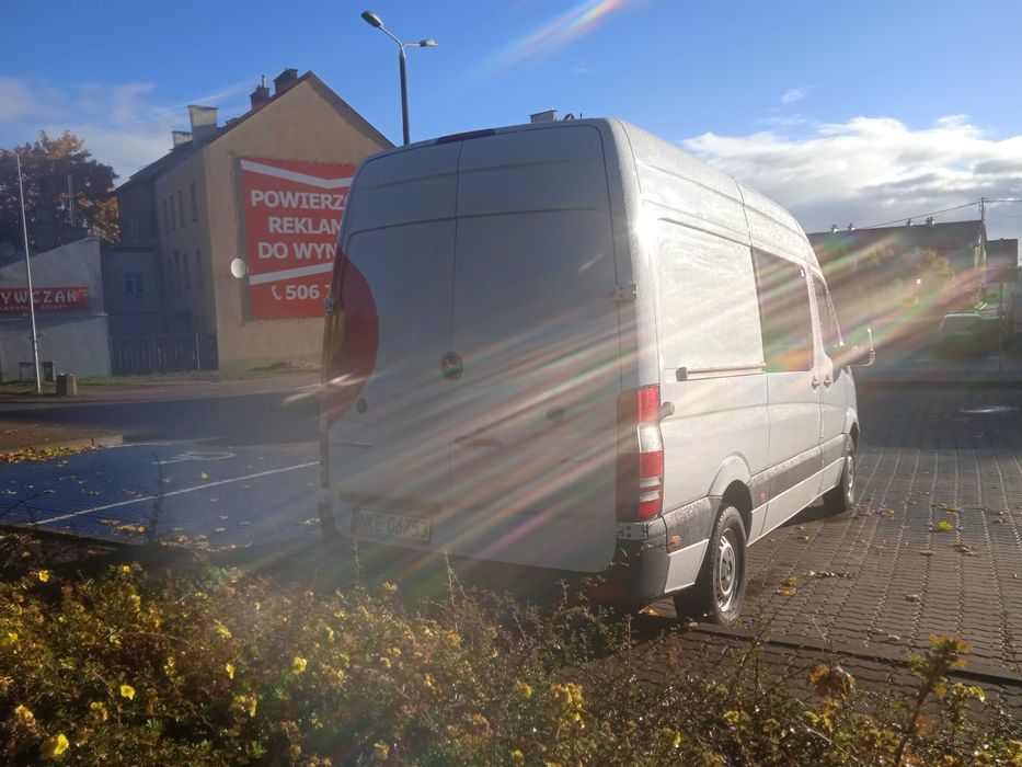 Mercedes Sprinter,2016 r., Brygadówka,6 osobowy,Wysoki,mały przebieg