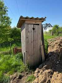 WC budowlany drewniany