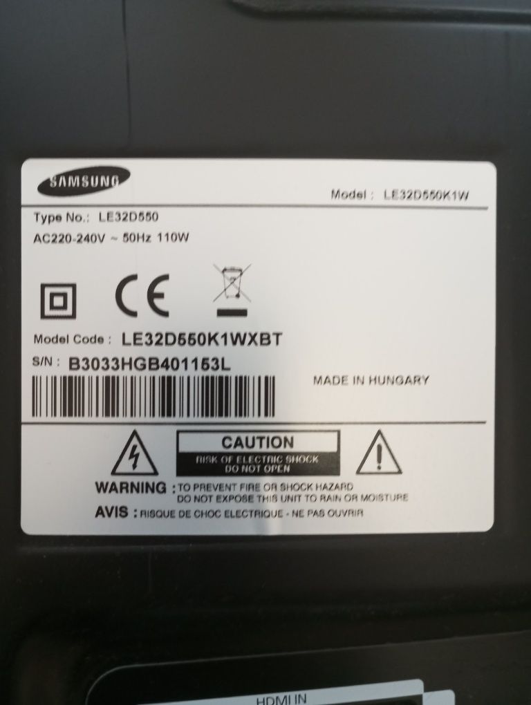 Продам телевізор Samsung LE32D550K1WXBT