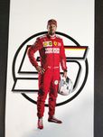 Sebastian Vettel Ferrari karta kierowcy F1 Formuła 1