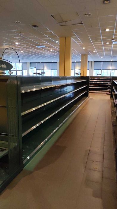 Regał sklepowy magazynowy gondola garażowa antracyt warsztat piwnica