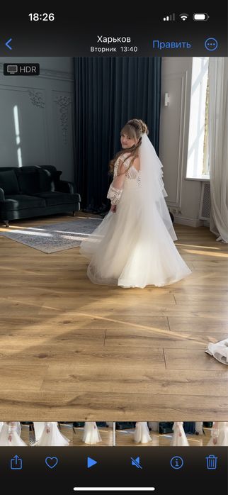 Платье свадебное, весільна сукня