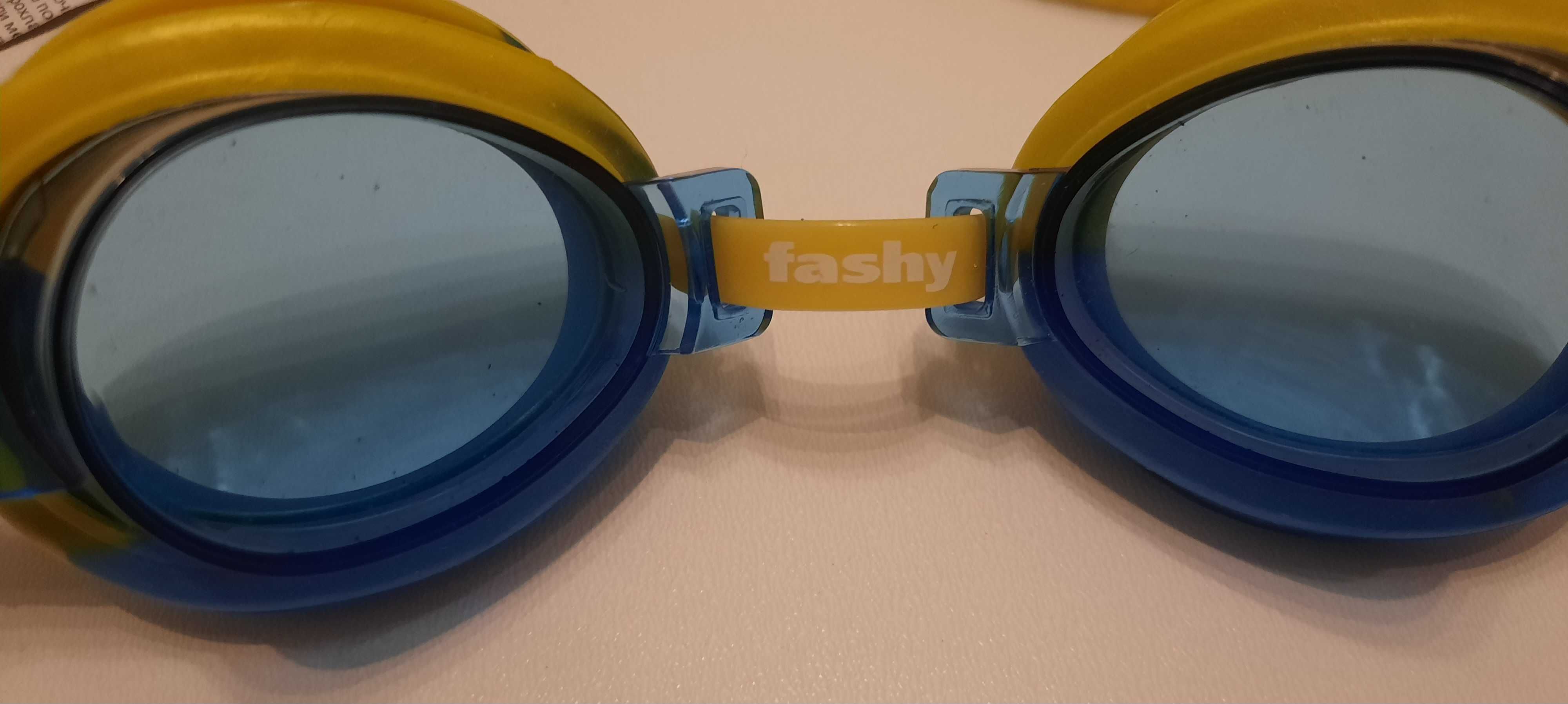 Окуляри для плавання дитячі Fashy Top Junior Yellow-blue