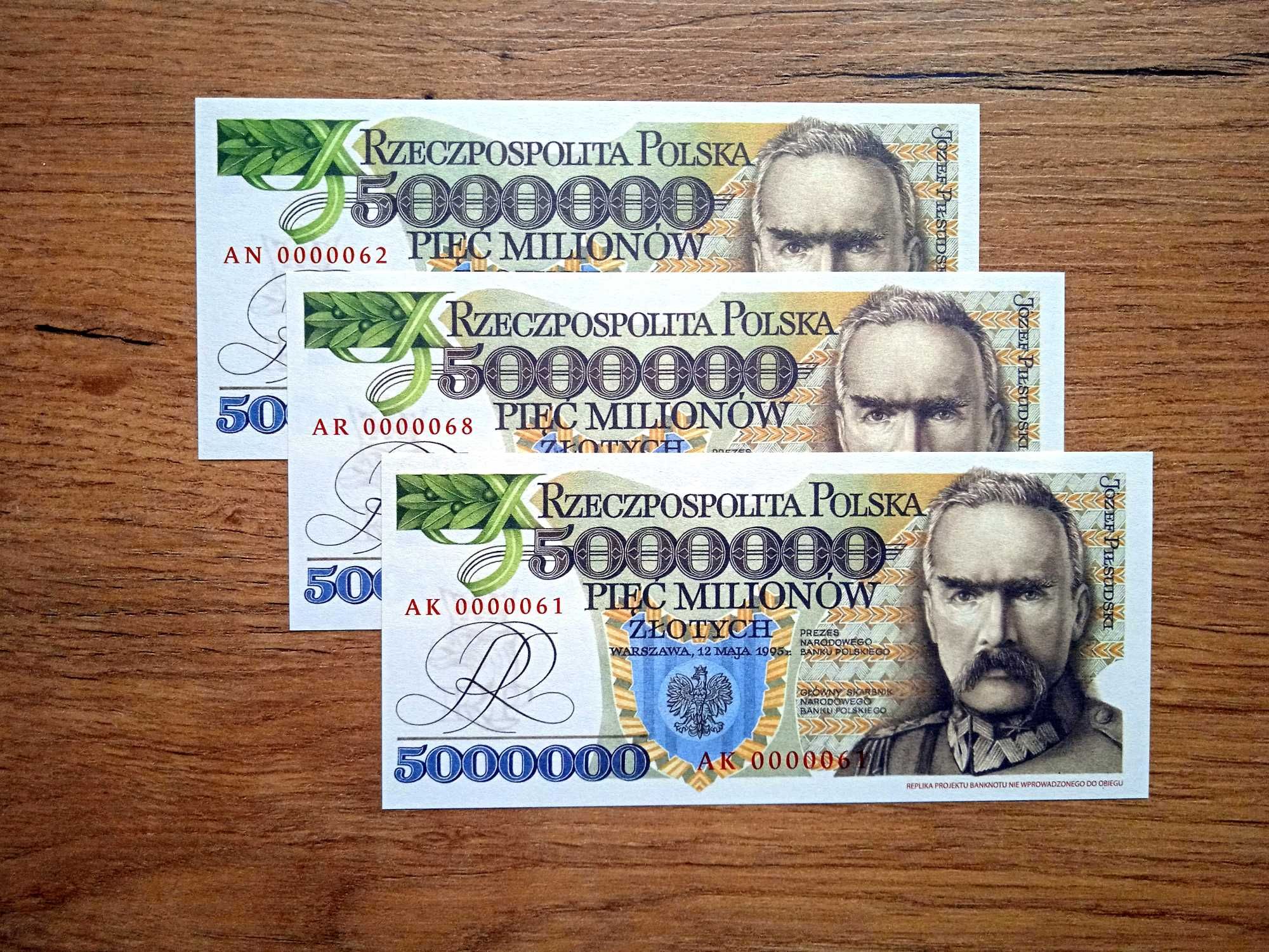 5.000000 zł 1995  st.1 UNC