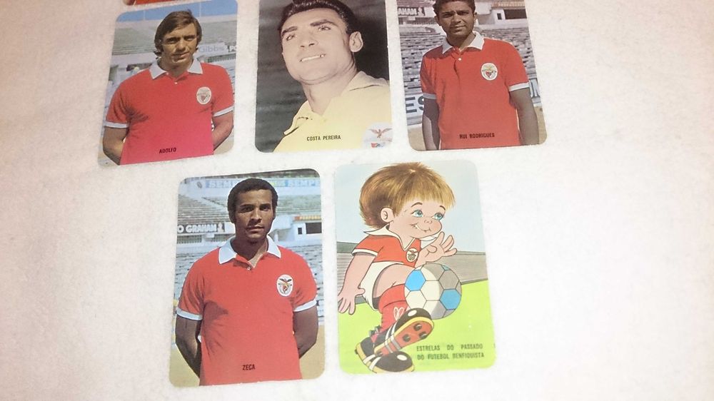 benfica (8 calendários) coleção de jogadores antigos