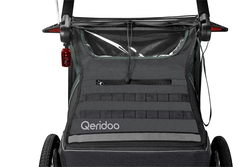 Qeridoo Kidgoo 1 Ivy Green przyczepek rowerowa wozek