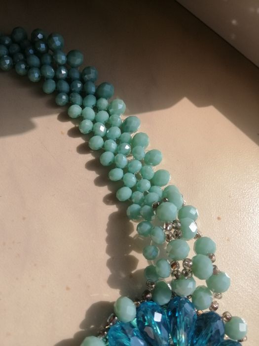 Намисто жіноче блакитне