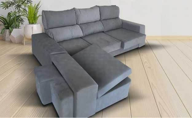 Sofá Chase Longue cinzento