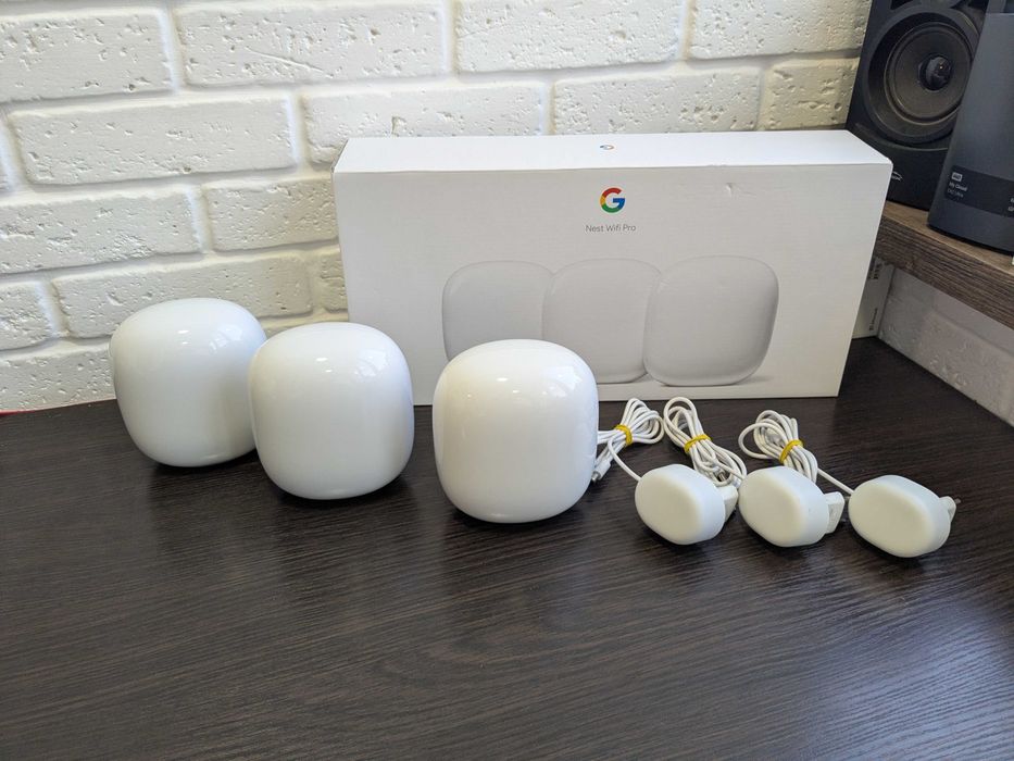 Google Nest Wifi Pro 3-PACK (Snow) WiFi 6E Mesh System AX5400 #12