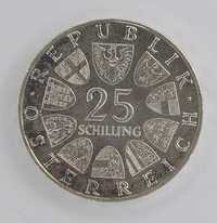 25 szylingów 1972, okolicznościowe, srebro, z połyskiem menniczym