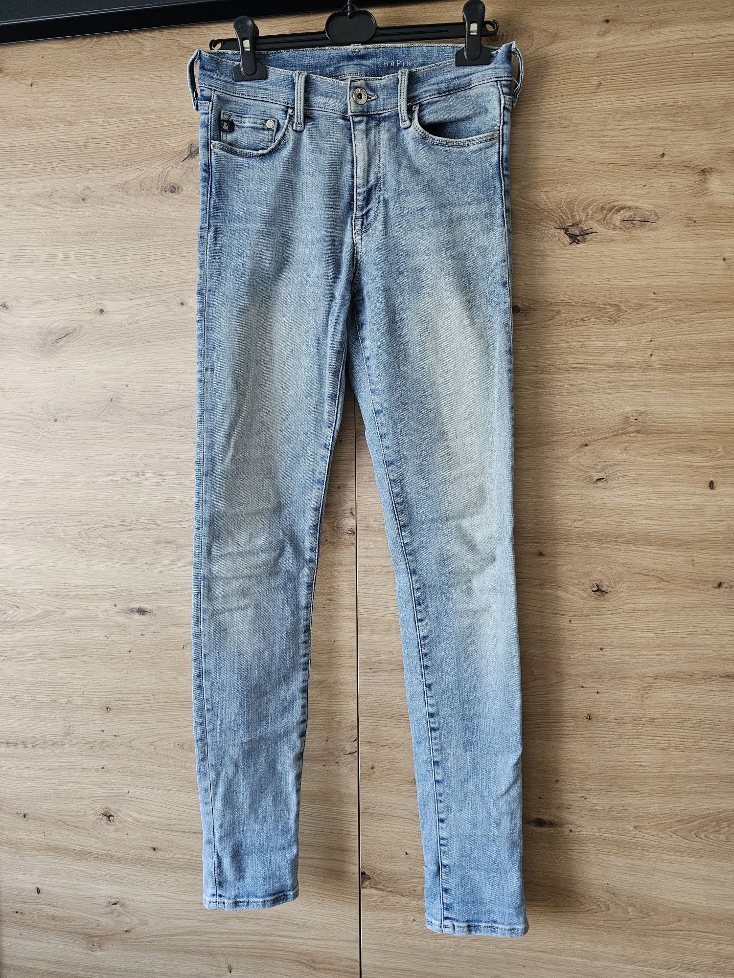 Denim spodnie jeansowe skinny regularnie waist 38 29/32