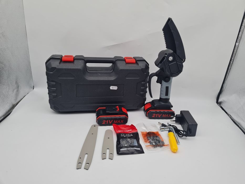 Mini Pilarka łańcuchowa elektryczna piła łańcuchowa 21 V 2x aku