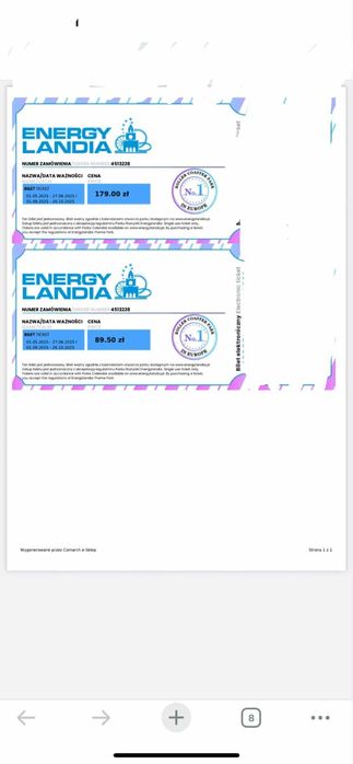 Bilet do Energylandia