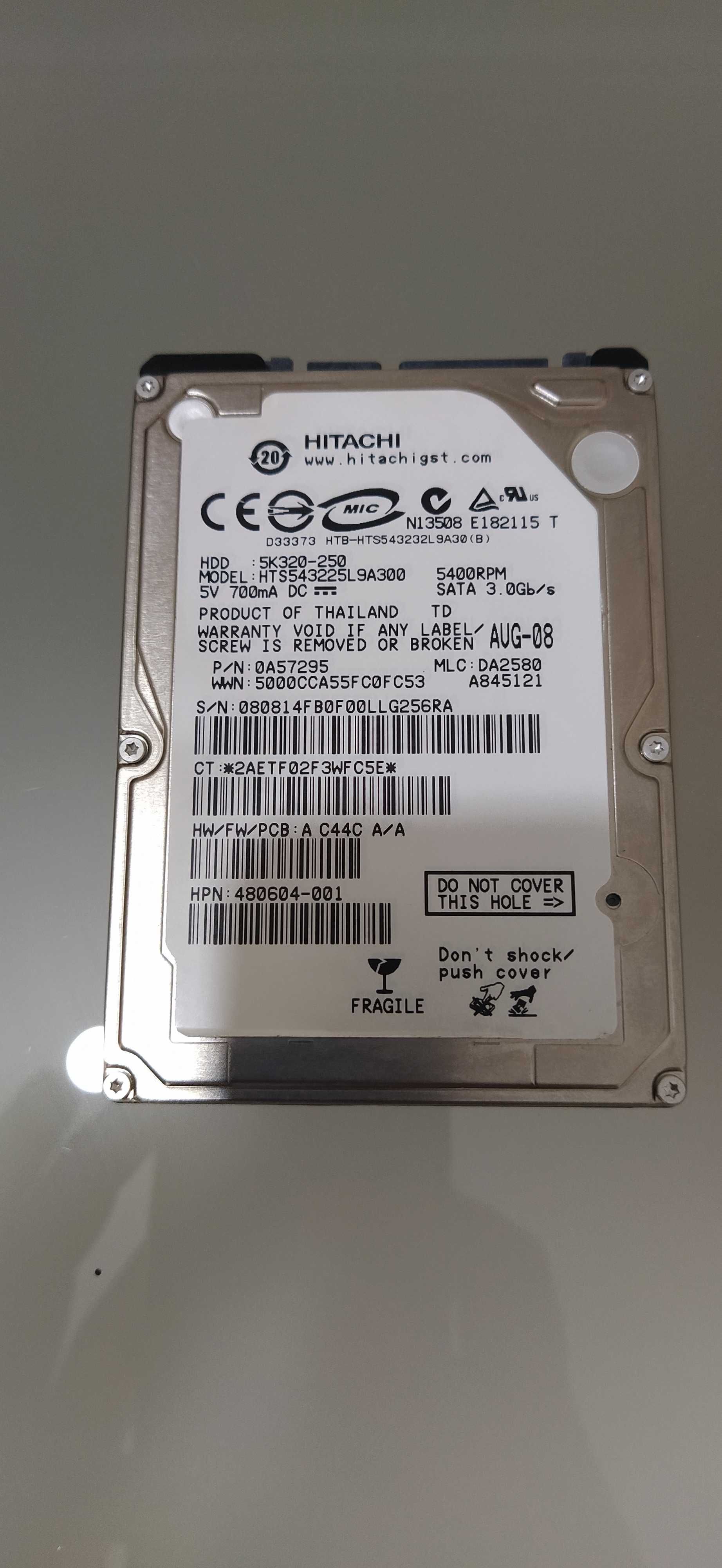 Disco duro HDD 250 GB Hitachi 5400rpm
