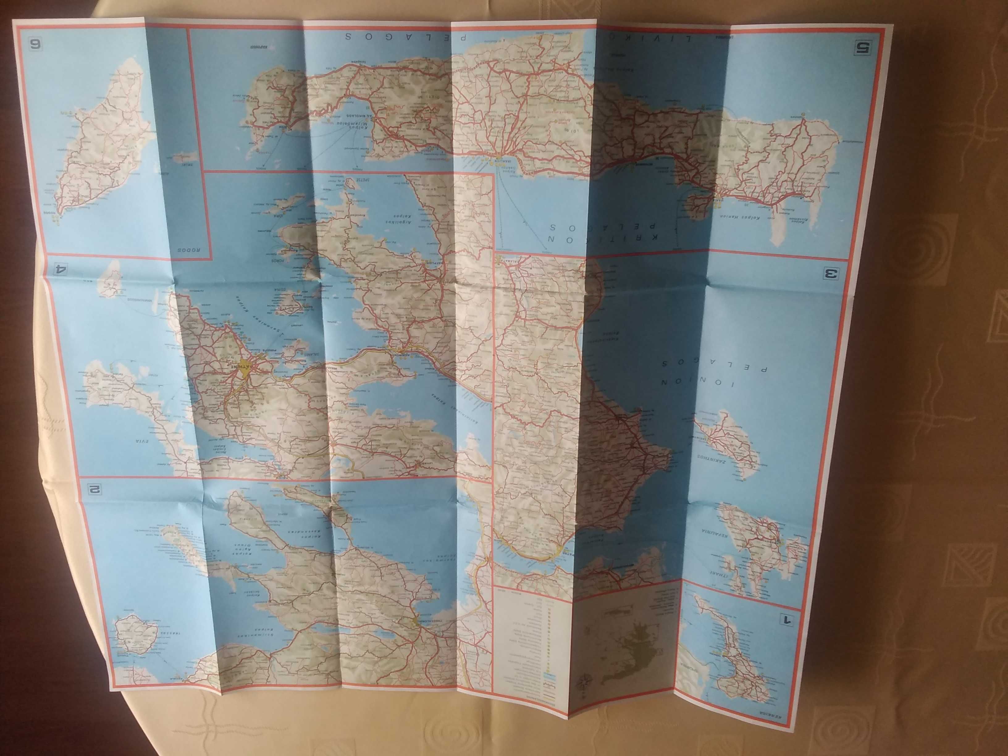 Mapa Grecji dla kolekcjonerów