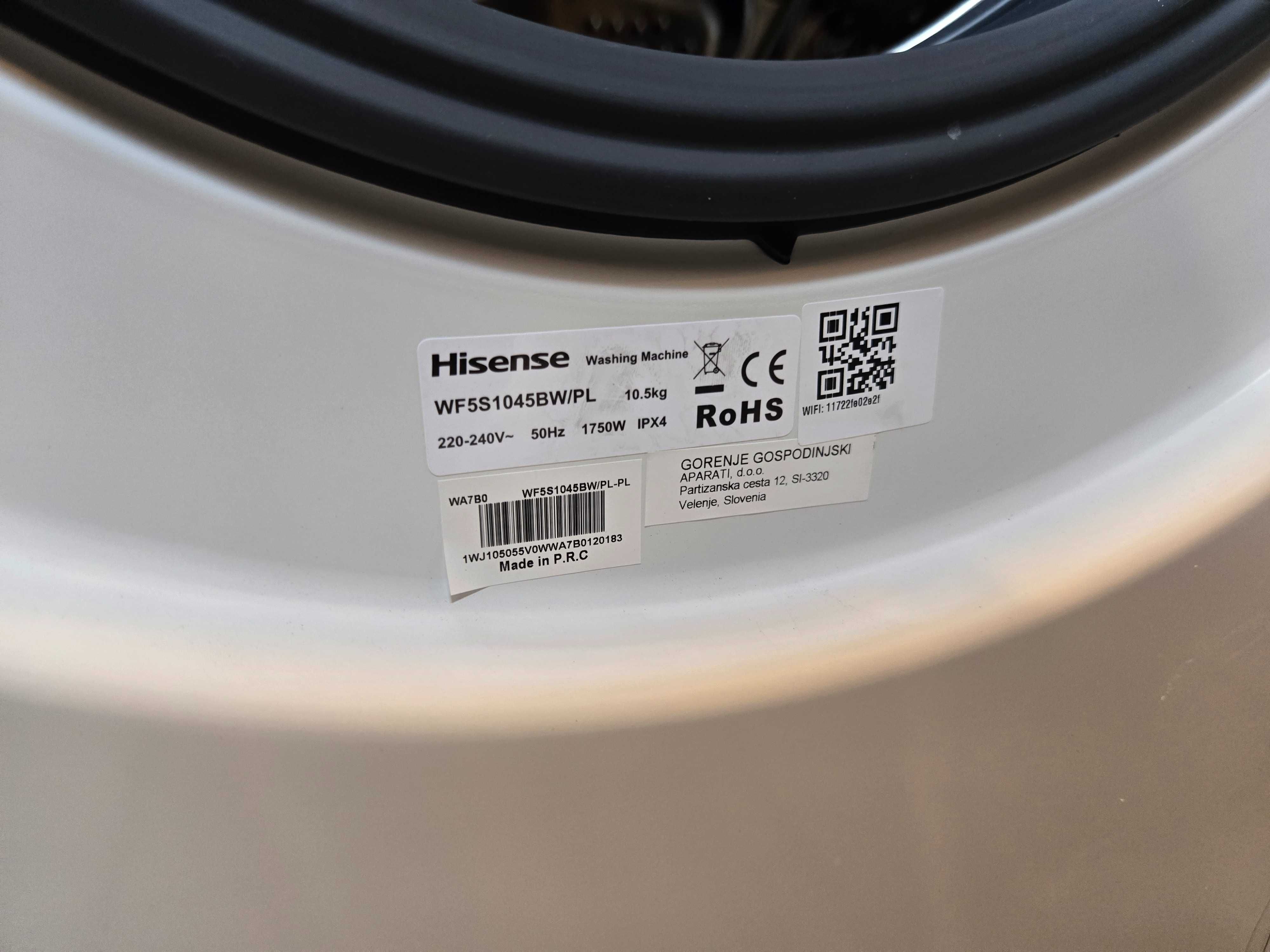 JANKI AGD Pralka Hisense WF5S1045BW/PL