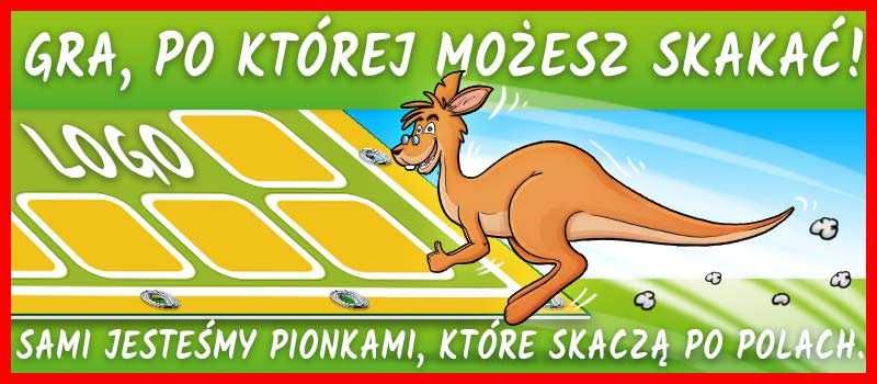 RAKIETA gra podłogowa XXL dla DZIECI do skakania