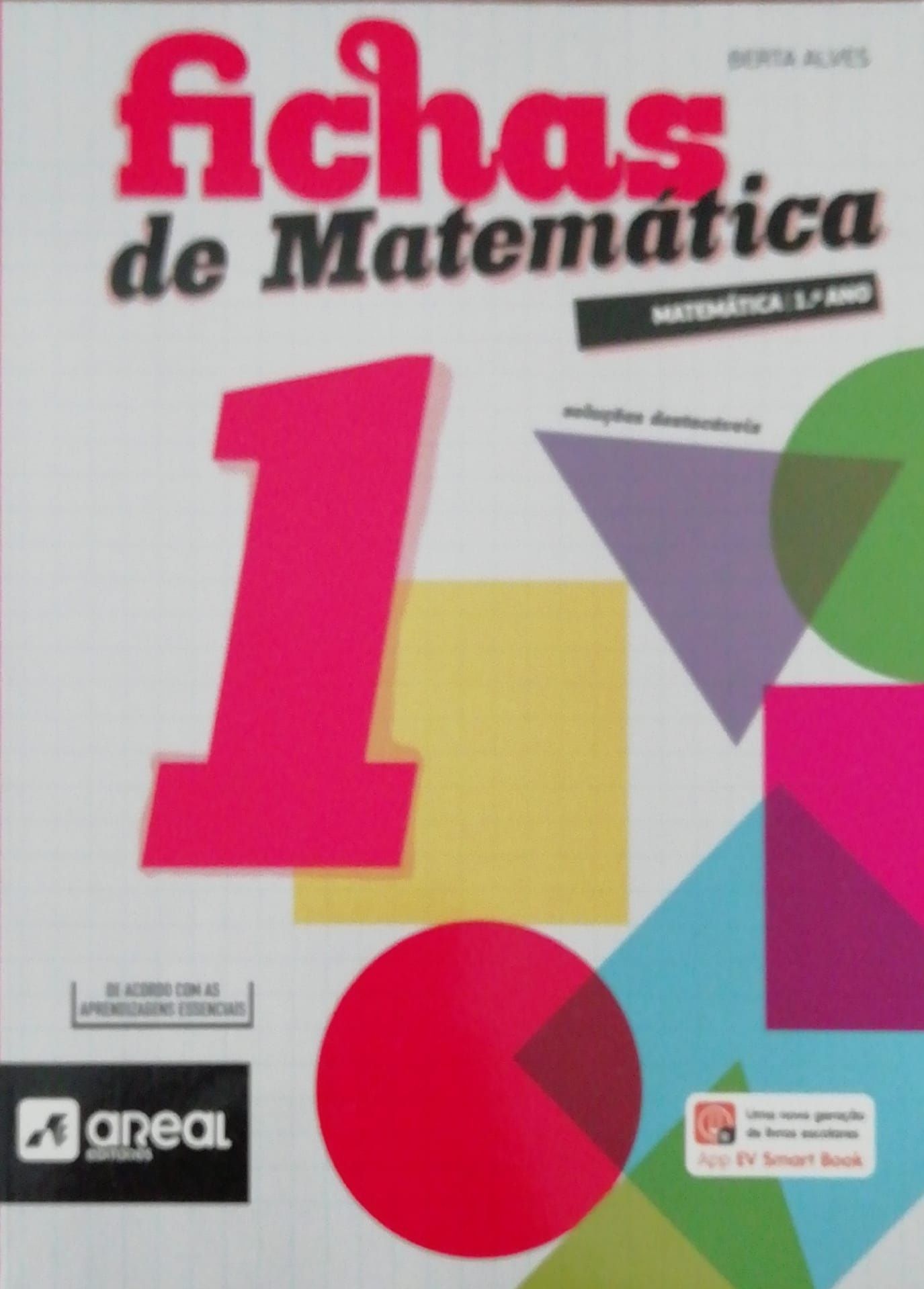 Livro escolar novo "Fichas de Matemática 1"