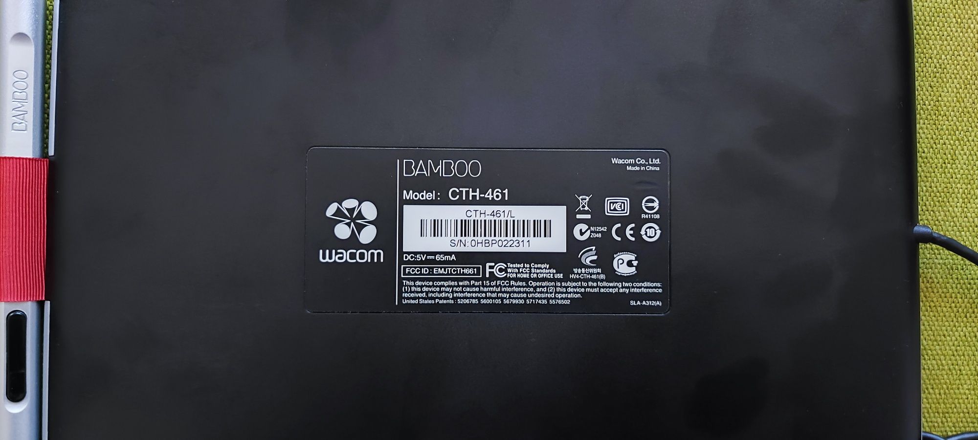 Графический планшет Wacom bamboo CTH-461