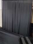 3 sztuki parawan czarny dj osłona bdb wys 170cm