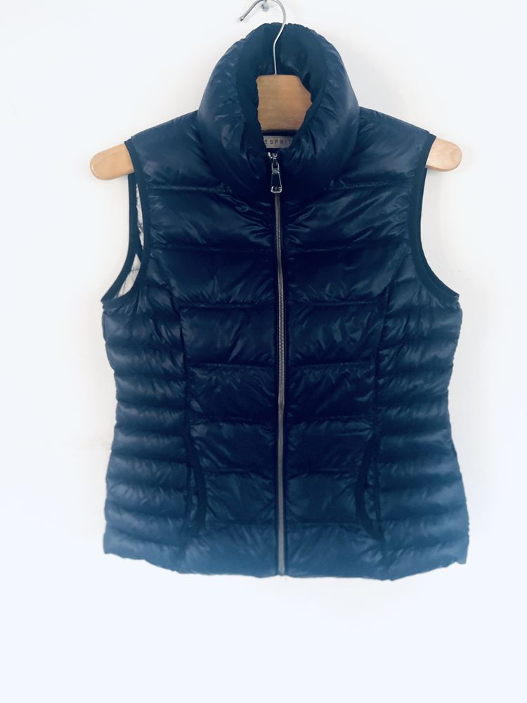 Kamizelka puchowa granatowa S 36 damska Esprit puch naturalny 99