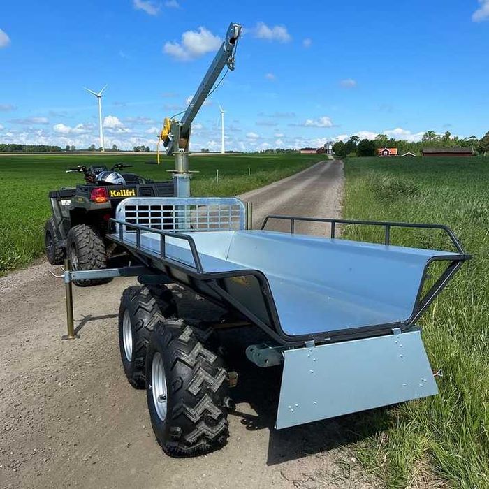 Przyczepa z wywrotem oraz leśna ATV / QUAD 2 w 1 cenie KELLFRI