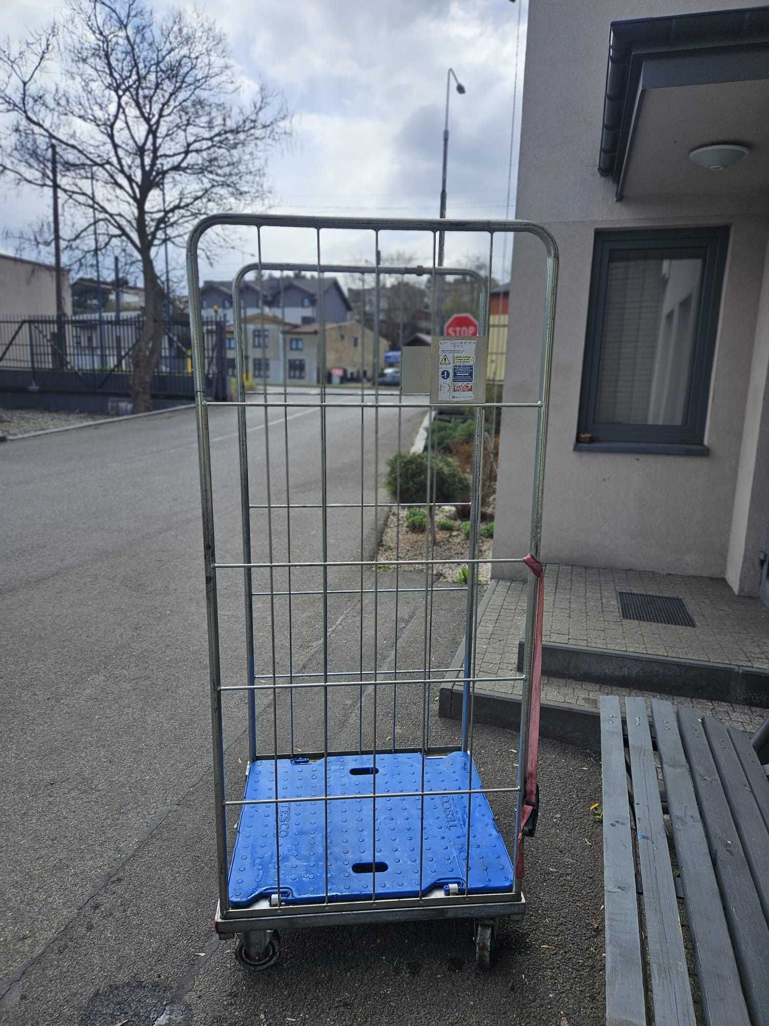 Rollkontener wózek siatkowy transportowy