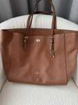 Mala Coach original em pele cor castanho/caramelo