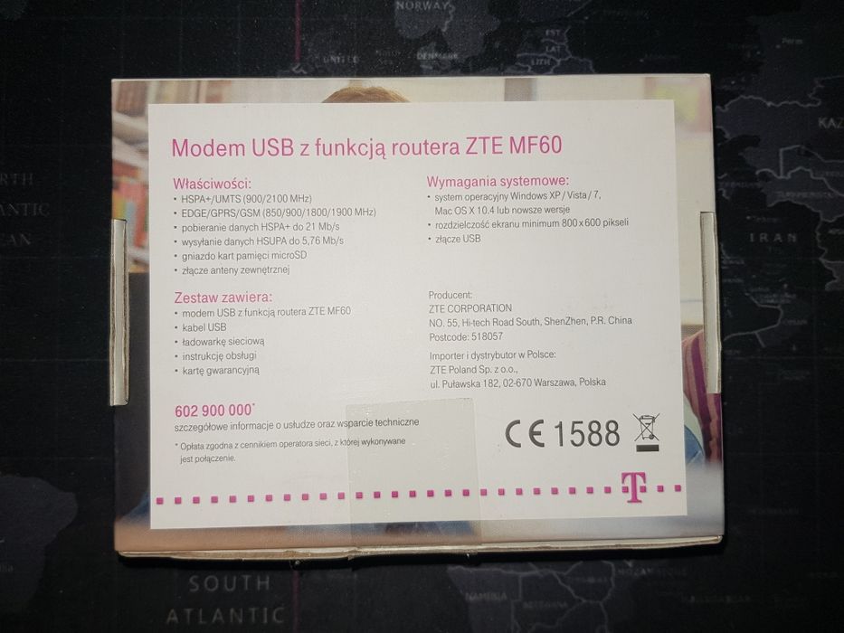 (T) Zestaw Modem USB z funkcją Routera ZTE MF60 - T-MOBILE