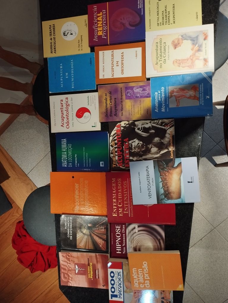 Livros acupuntura, medicina tradicional chinesa, anatomia, enfermagem