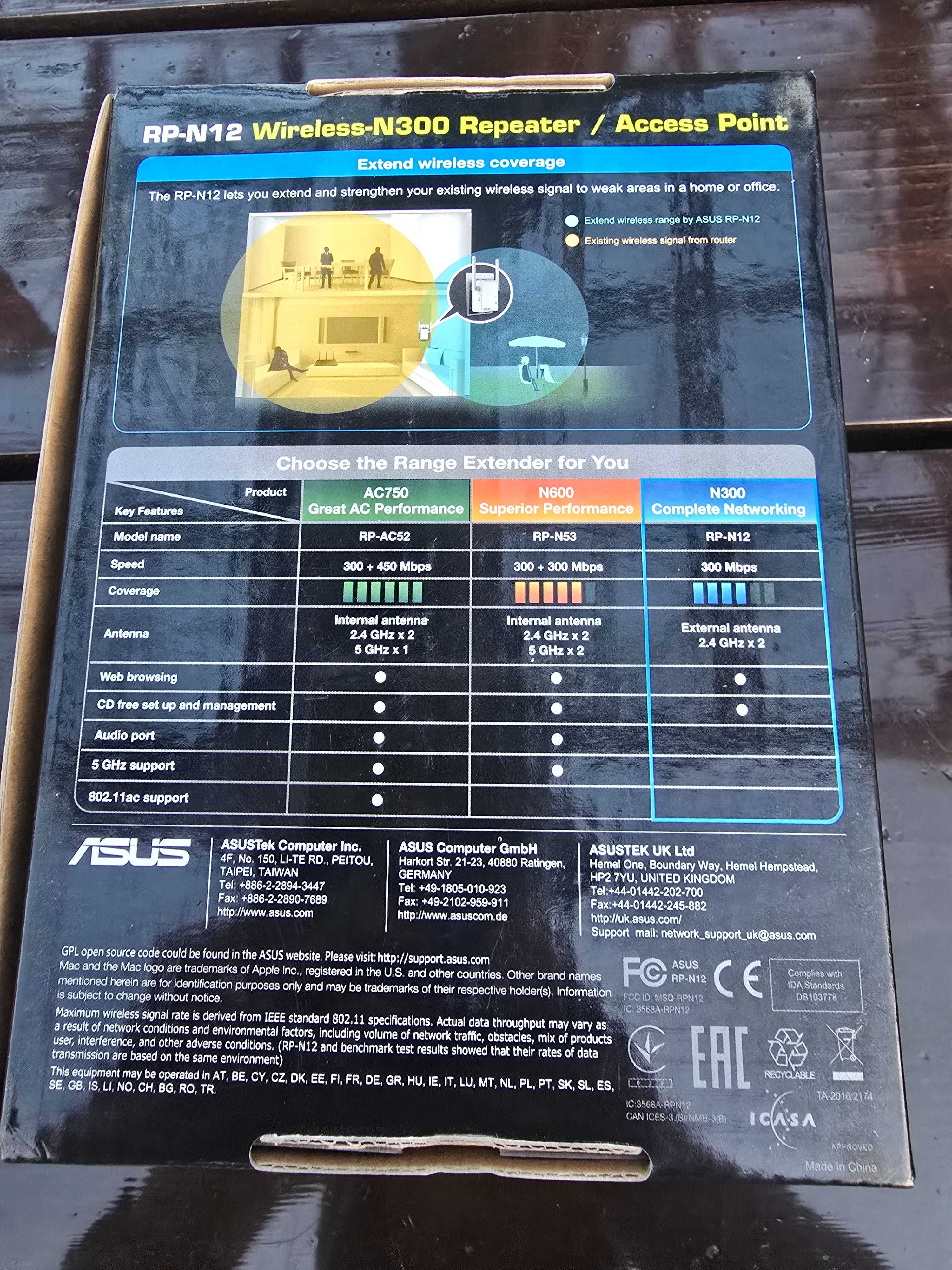 Router ASUS RT-AC750 i Wzmacniacz ASUS RP-N12