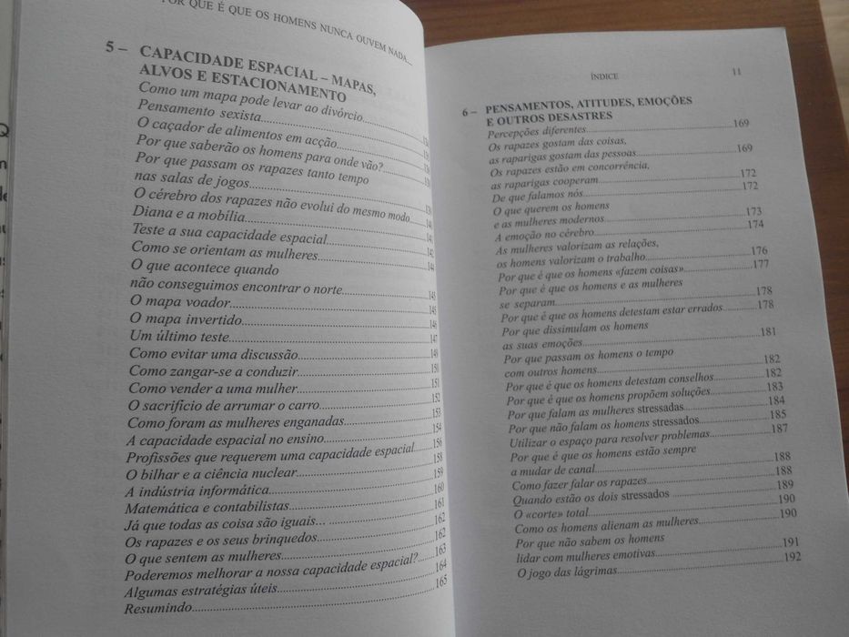 Por que é que os homens nunca ouvem nada e as mulheres não sabem ler..