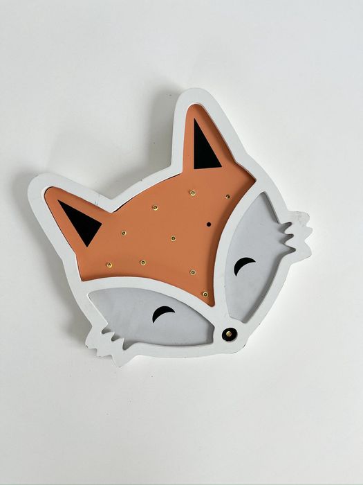 Lampka led lisek na baterie do pokoju dziecięcego