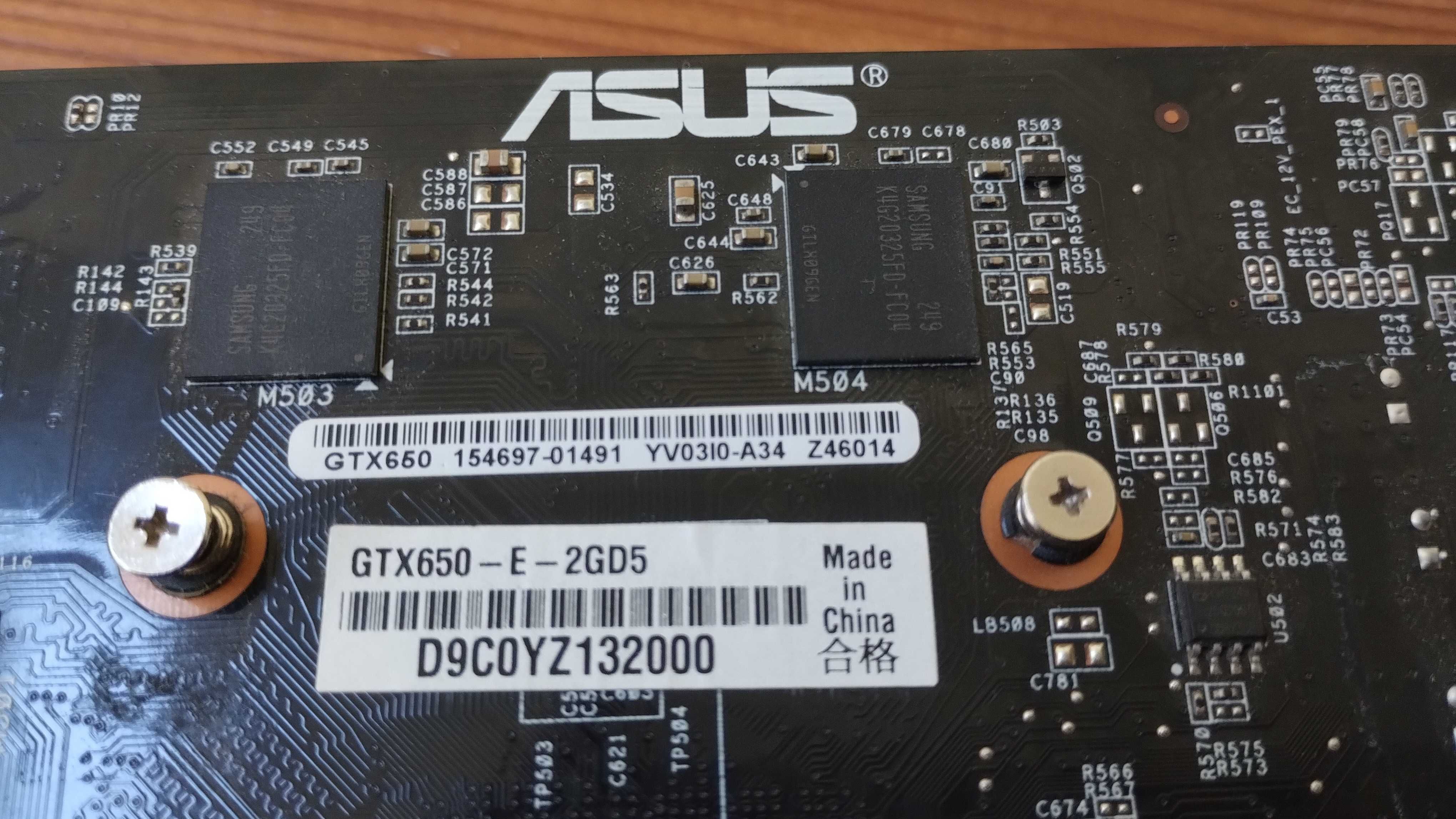 Відеокарта Asus GTX650 2Gb GDDR5 GTX650-E-2GD5 VGA, HDMI, DVI робоча