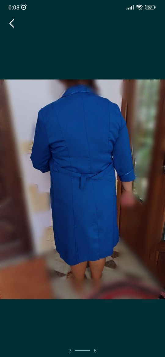 Рабочий халат, спец форма, синего цвета