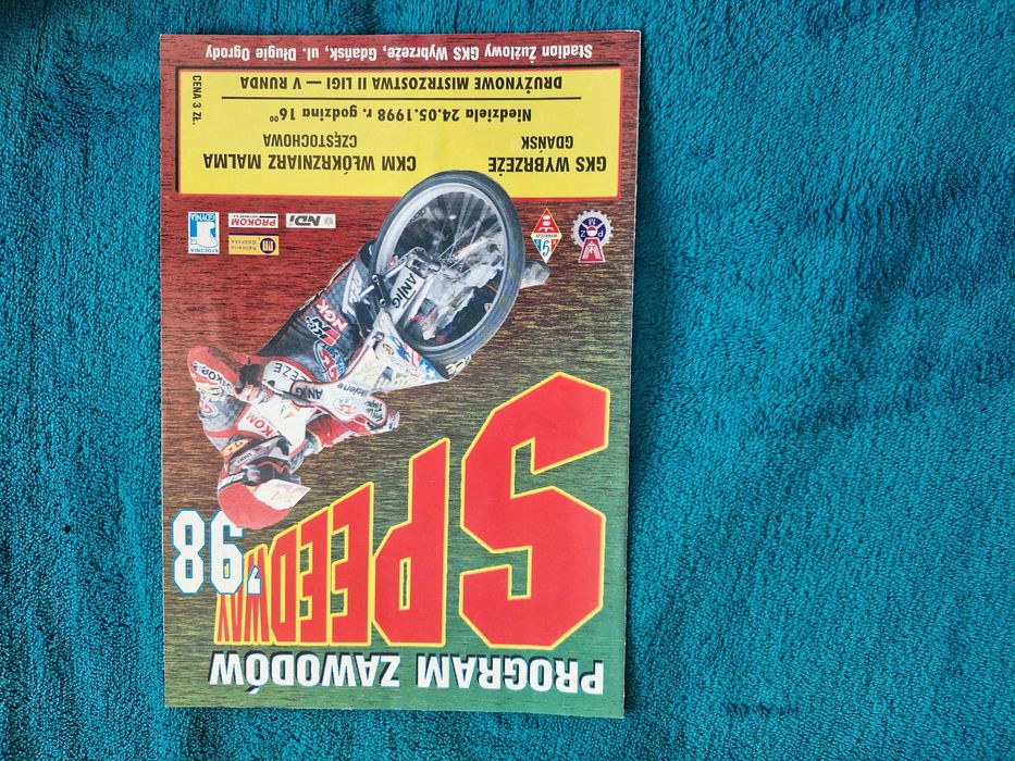 Żużel program zapisany GKS Gdańsk Włókniarz Częstochowa 24.05.1998