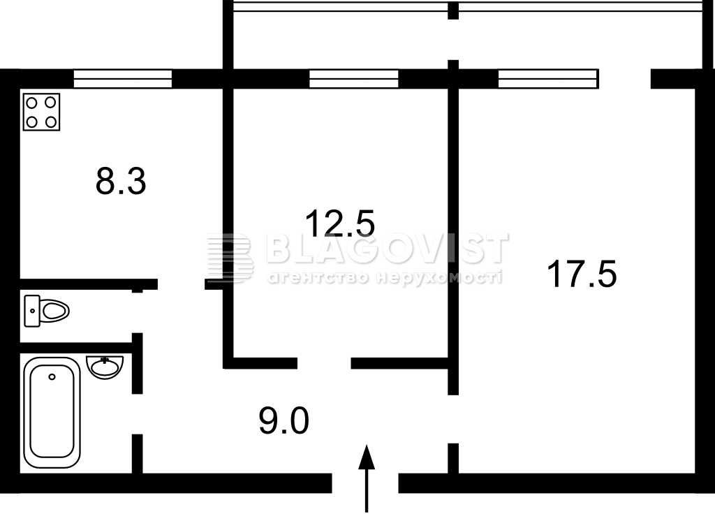 Продається 2-х кімнатна кв. З ремонтом Беретті 6Б 10 хв. Метро Черніг.