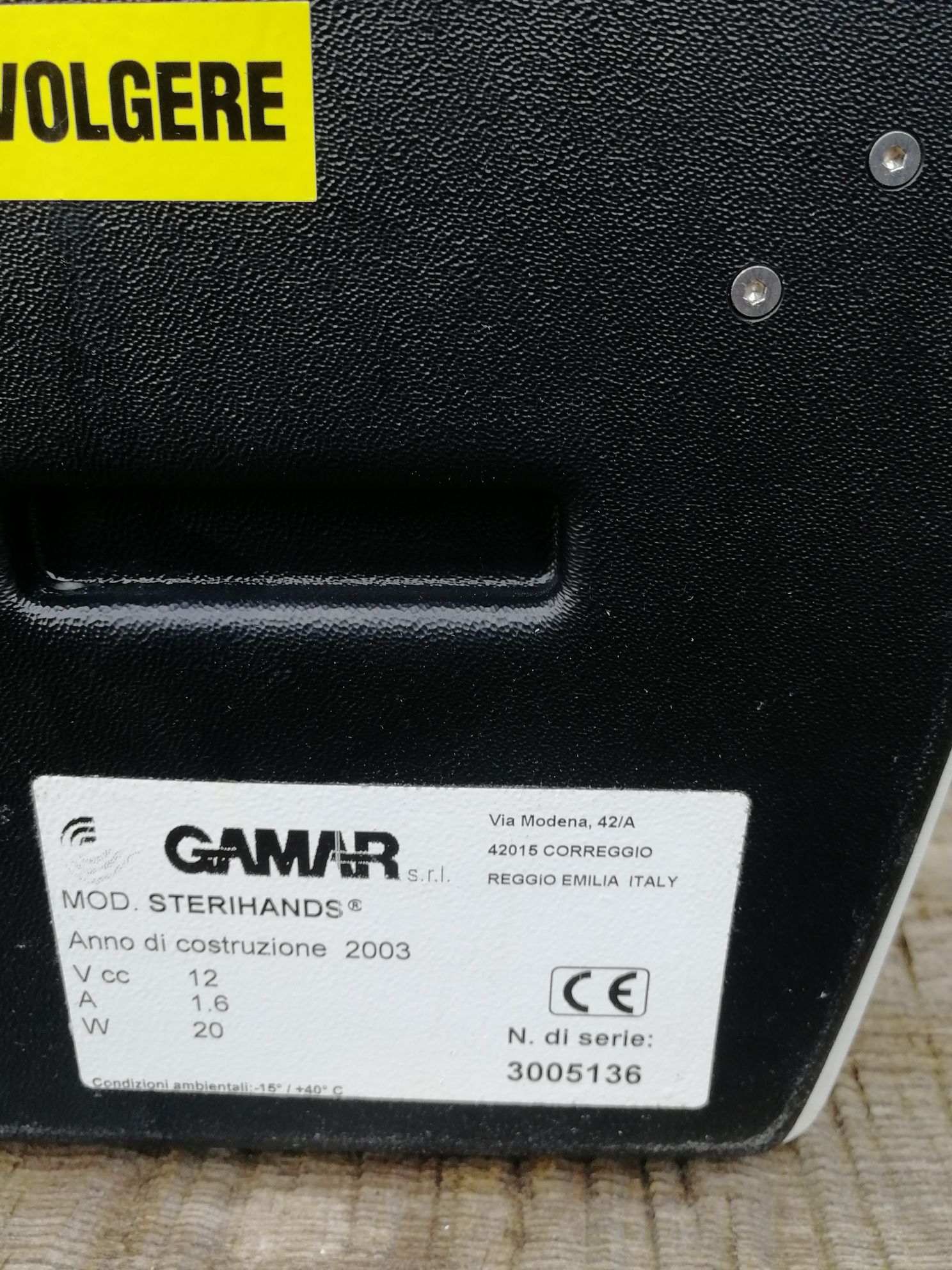Gamar dozownik do dezynfekcji rąk sanepid k