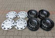 Felgi Stalowe z czujnikami 15" Opel Astra K 5x105 +kołpaki Oryginał