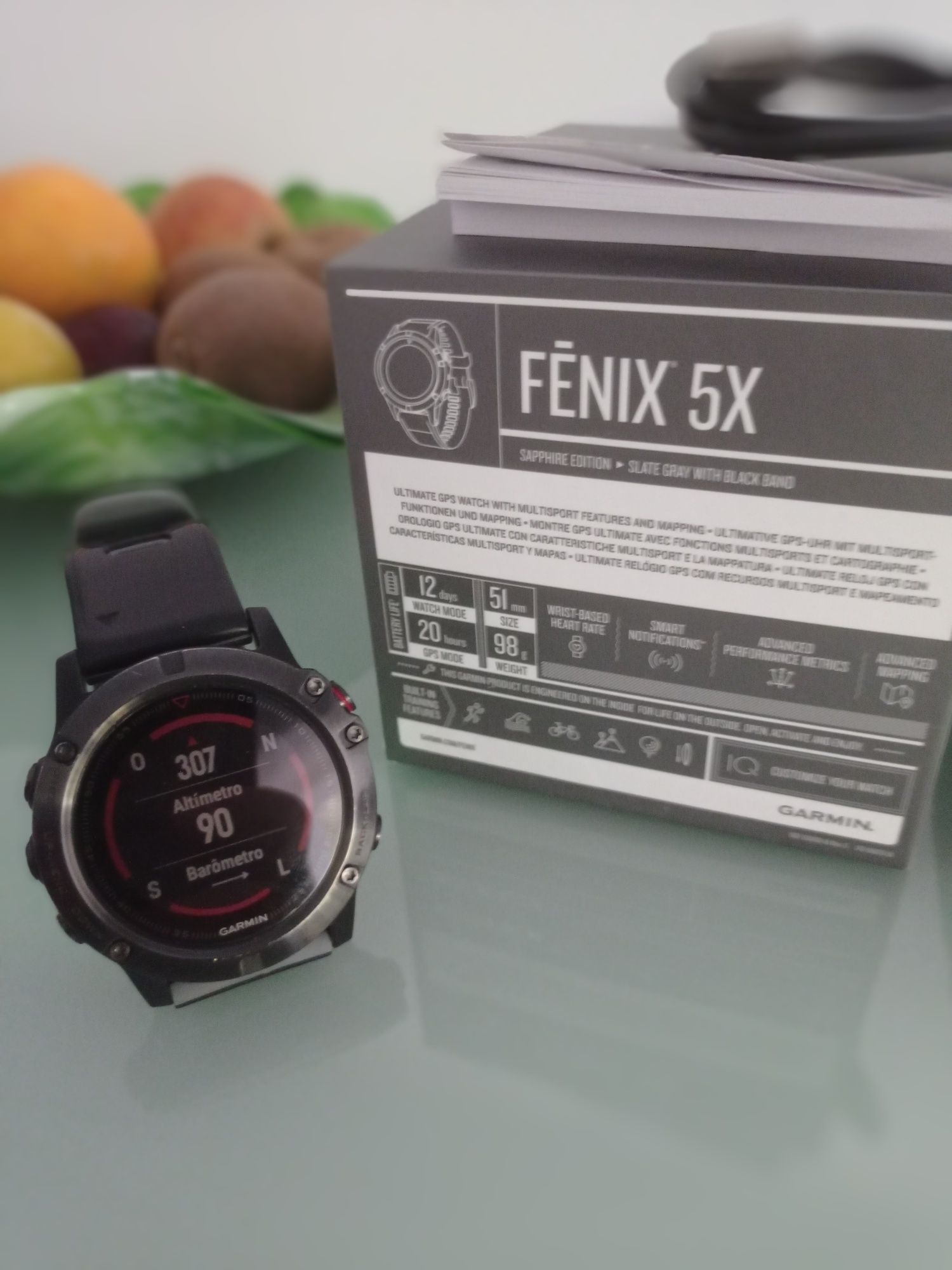 Garmin Fênix 5X 51mm Saphira